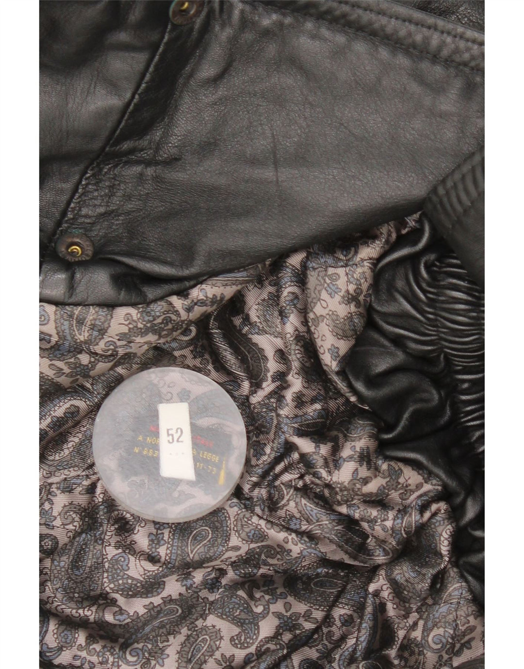Vintage Ανδρικό Διπλό Δερμάτινο Μπουφάν IT 52 XL Μαύρο Δερμάτινο