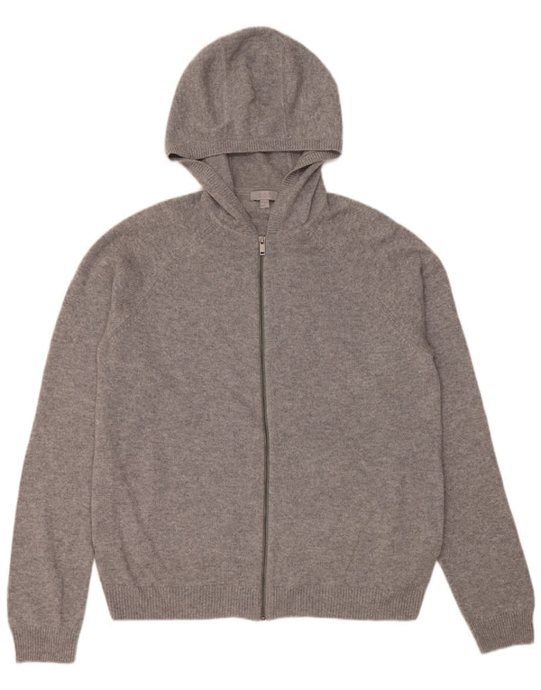 Ανδρικό πουλόβερ ζακέτα με κουκούλα COS Medium Grey Cashmere