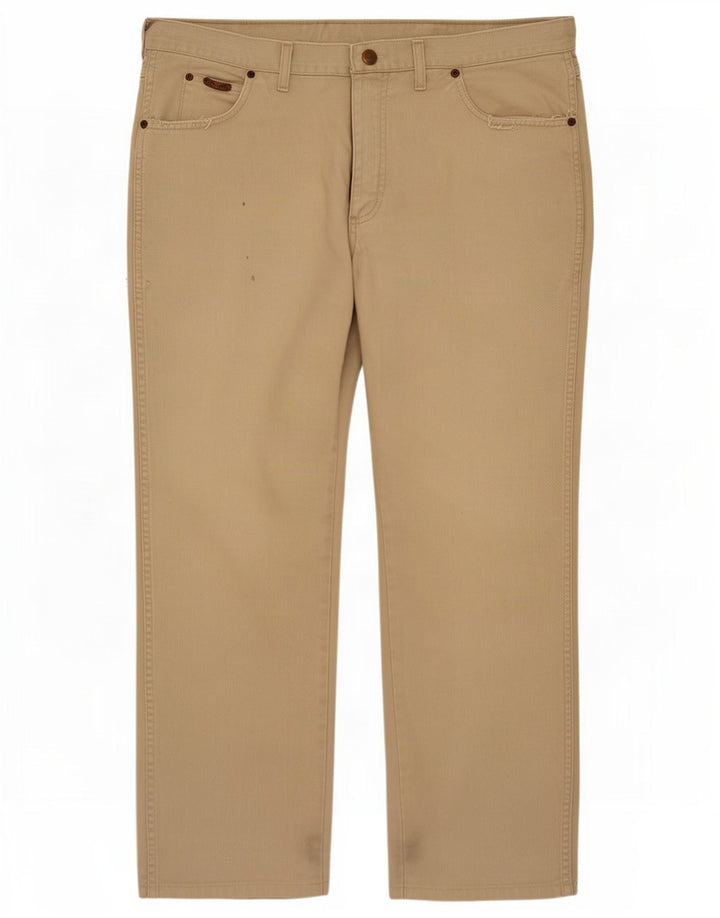 Ανδρικό τζιν ίσιο Wrangler W36 L29 Μπεζ