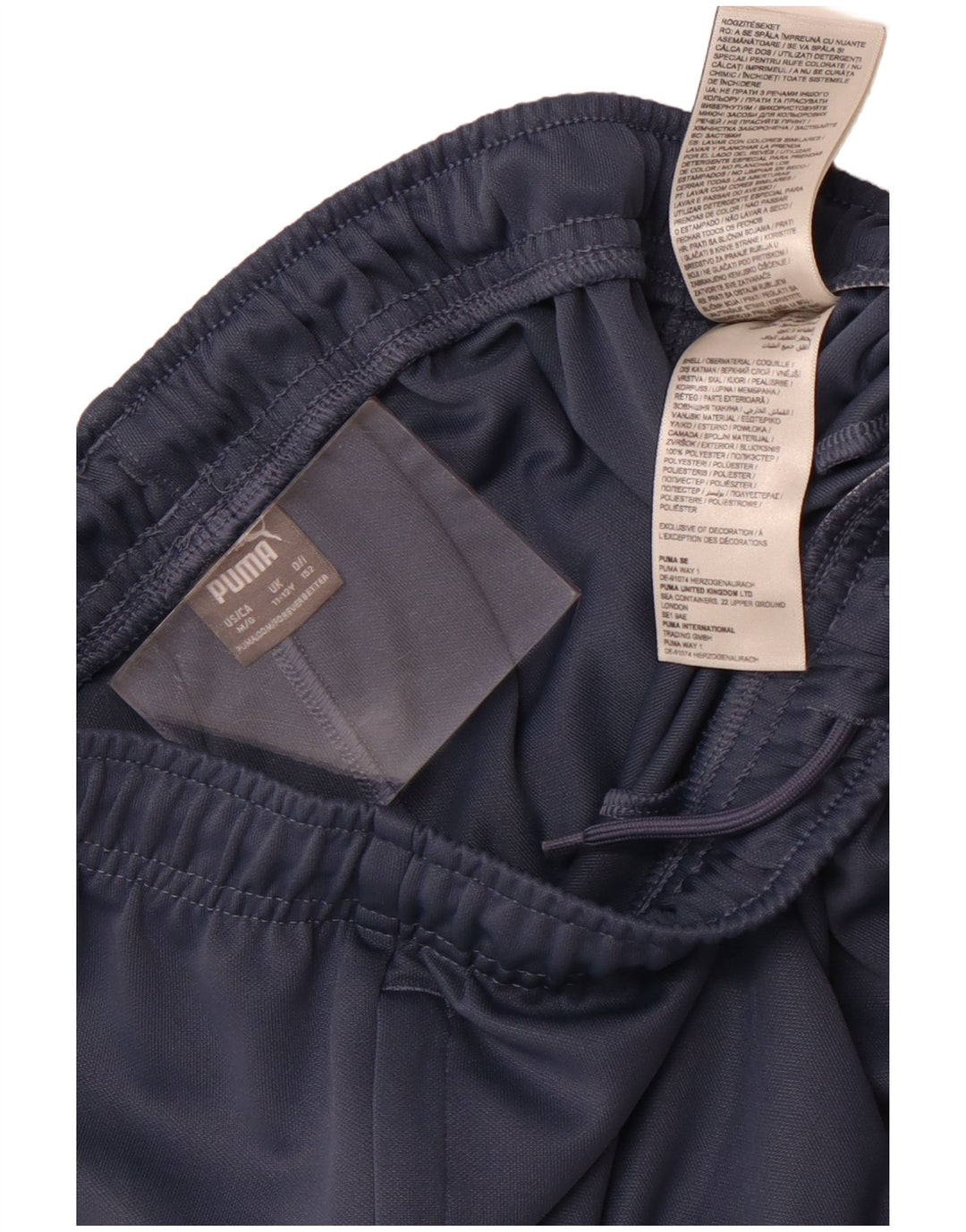 Puma Boys αθλητική φόρμα παντελόνι 11-12 ετών Navy Blue Colorblock Πολυεστέρας