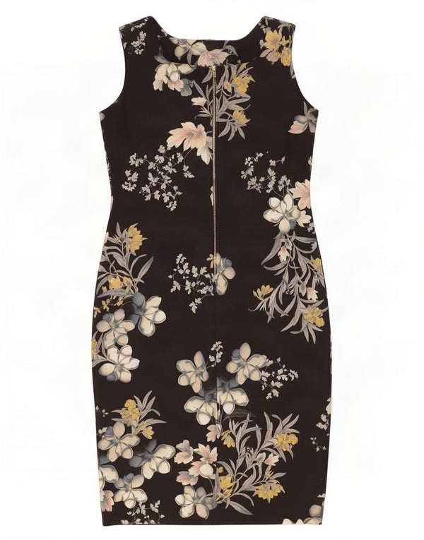 Γυναικείο αμάνικο φόρεμα Marks & Spencer UK 12 Medium Black Floral