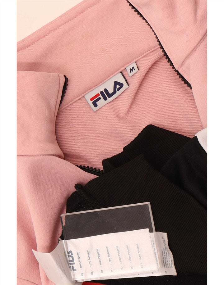 Γυναικεία φόρμα γραφικών Fila Top Jacket UK 14 Medium Pink Colourblock