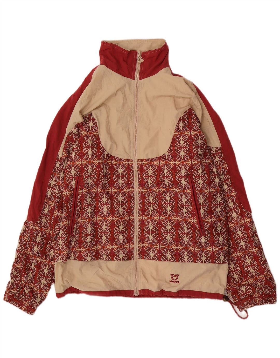 Ανδρικό μπουφάν LEOPARD Windbreaker UK 44/46 XL Red Paisley Cotton