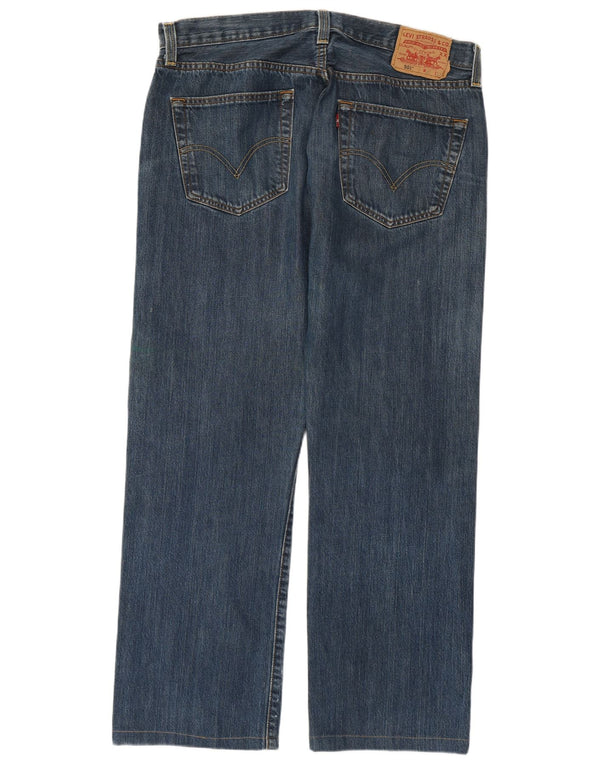 Levi's Mens 501 Straight Jeans W36 L28 Blue Cotton