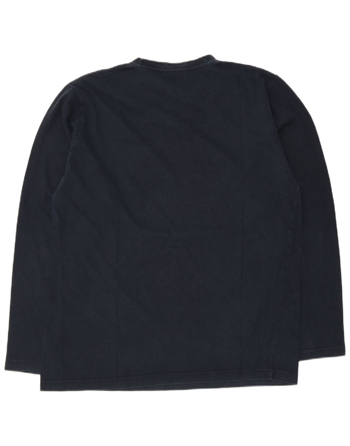 Ανδρικό τοπ LOTTO μακρυμάνικο XL Navy Blue Cotton