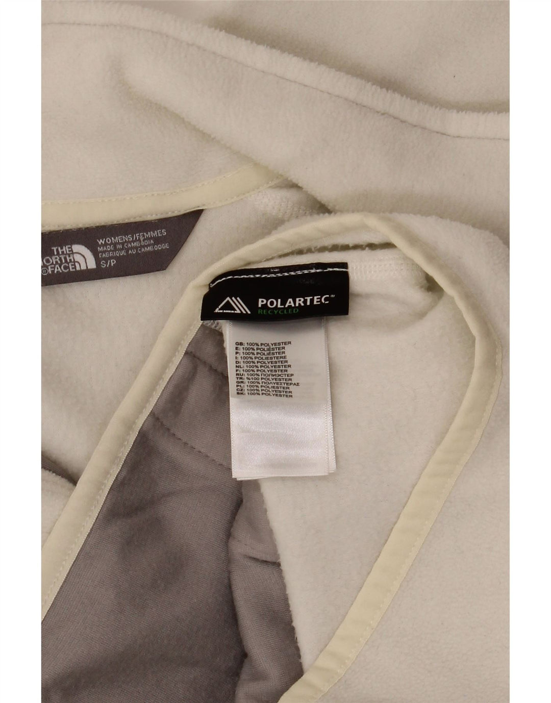 The North Face Γυναικείο Fleece Jacket UK 10 Small White Polyester