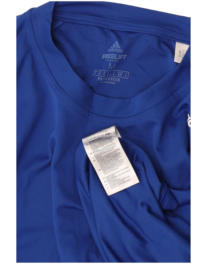 Ανδρικό T-Shirt Primegreen Adidas Top Medium Blue Polyester