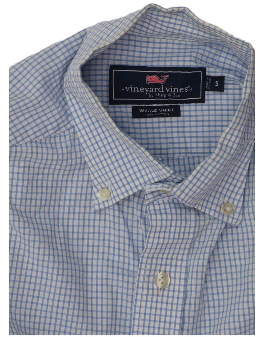 Ανδρικό πουκάμισο Vineyard Vines Small Blue Check Cotton