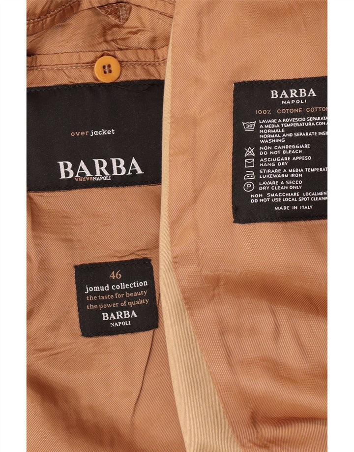 Ανδρικό Πανωφόρι Barba IT 46 Small Beige Βαμβακερό