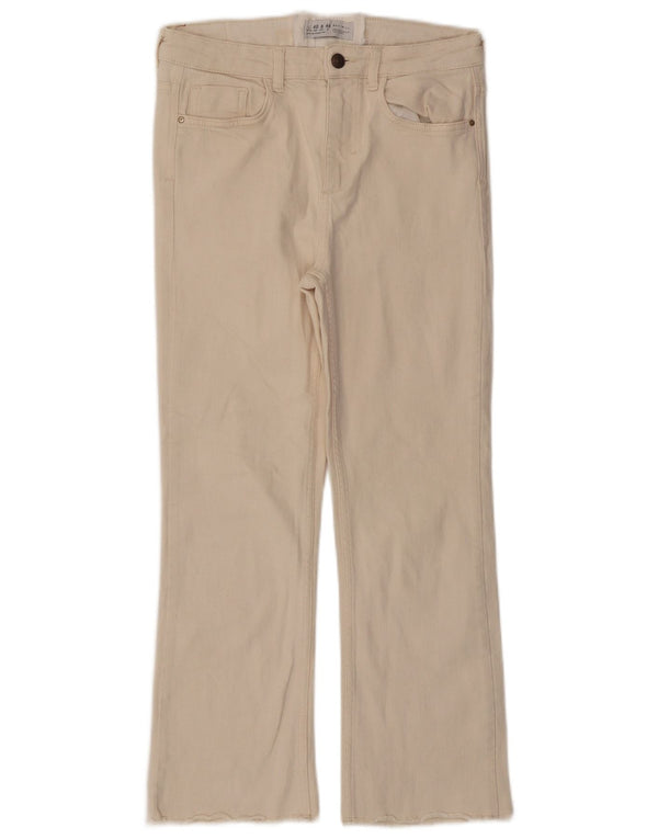Zara Γυναικείο Cropped Jeans EU 40 Medium W28 L25 Beige