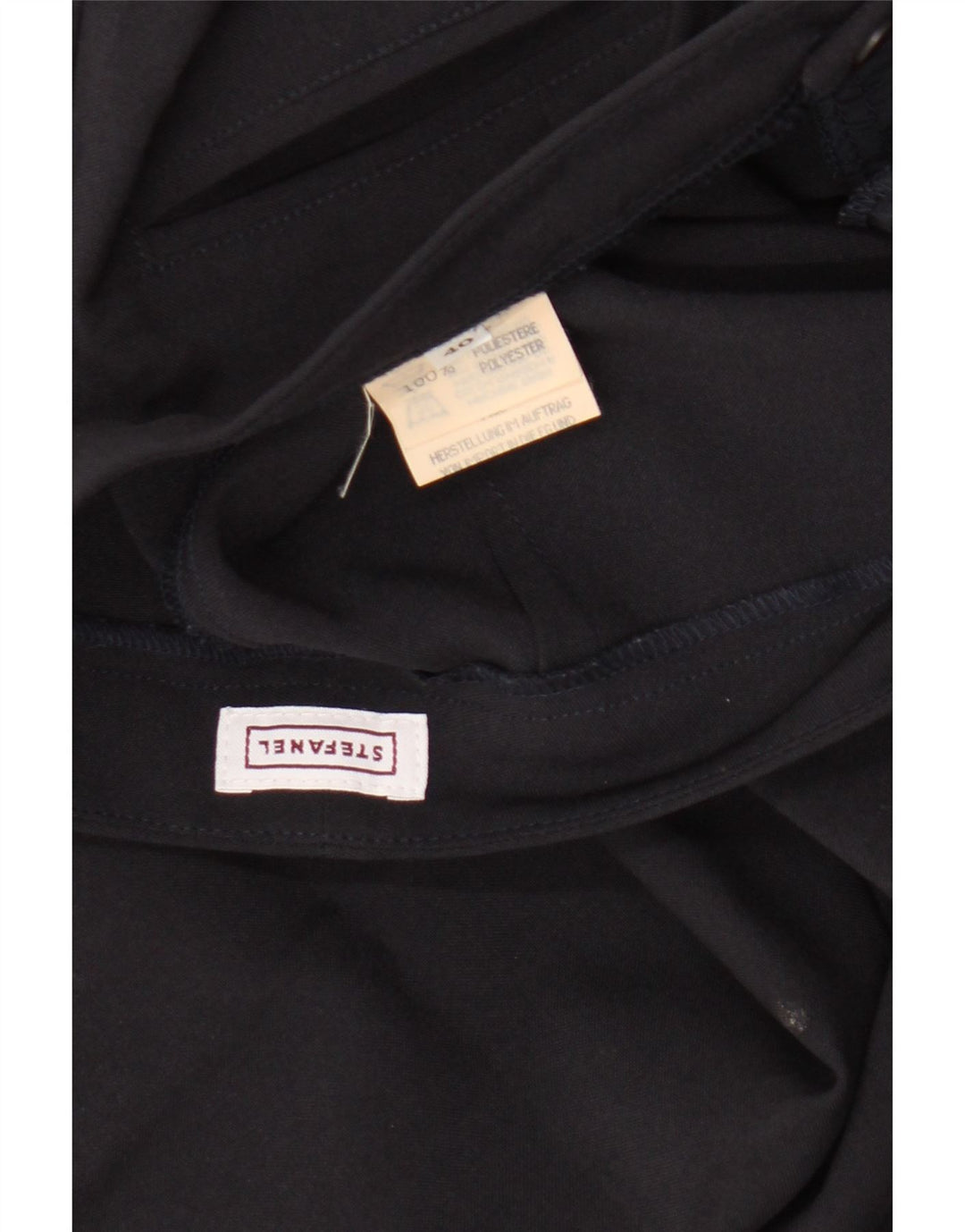 Stefanel Γυναικείο Bootcut Casual Παντελόνι IT 40 Small W26 L29 Navy Blue