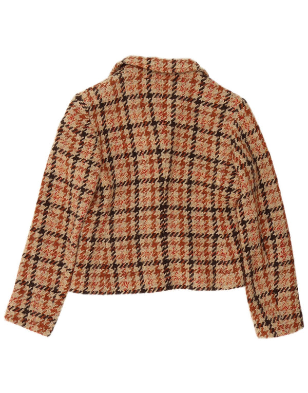 Marella Γυναικείο σακάκι σακάκι UK 12 Medium Brown Houndstooth Classic