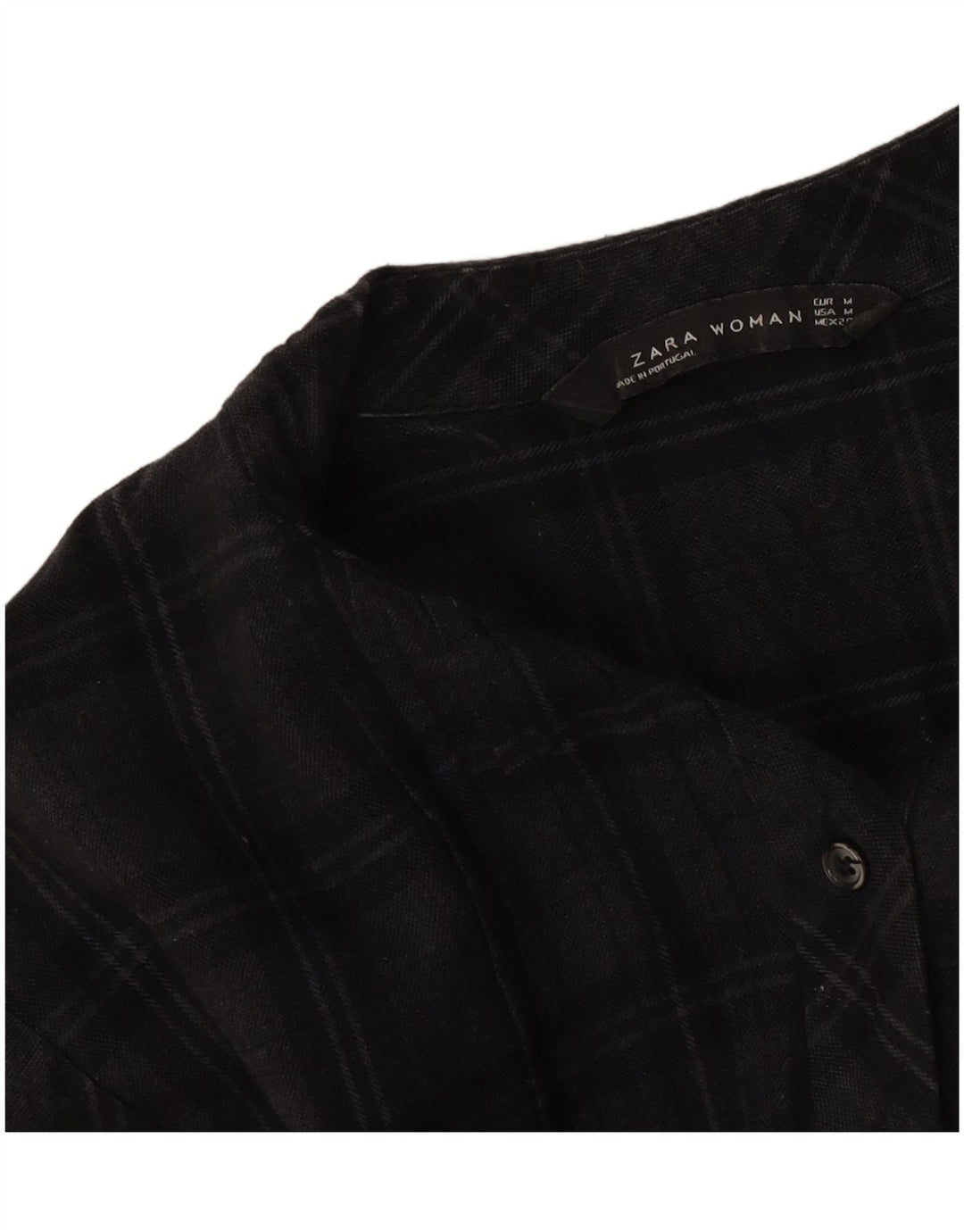 Γυναικείο μακρυμάνικο φόρεμα Zara Shift UK 14 Μεσαίο γκρι τσεκ