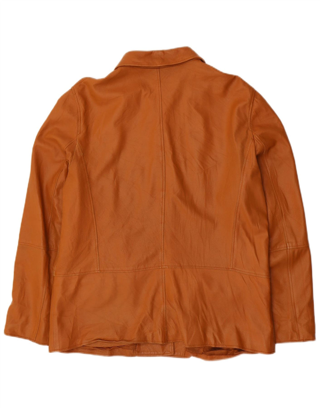 Marella Γυναικείο Δερμάτινο Μπουφάν UK 16 Large Brown Δερμάτινο