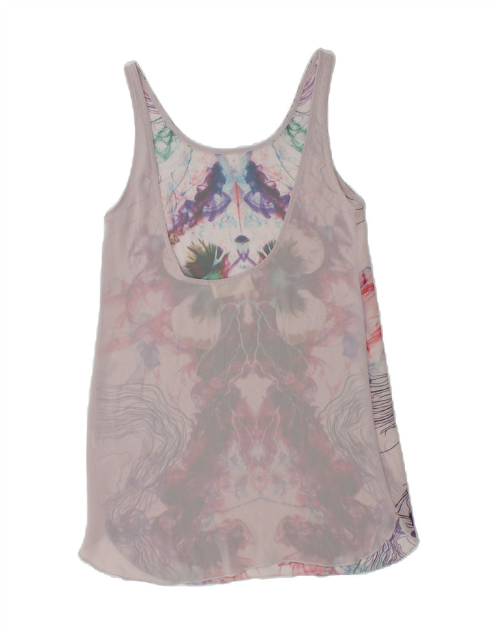 ZARA Womens Crop Sleeveless Blouse Top UK 8 Small Multicoloured Vintage Zara and Second-Hand Zara from Messina Hembry 