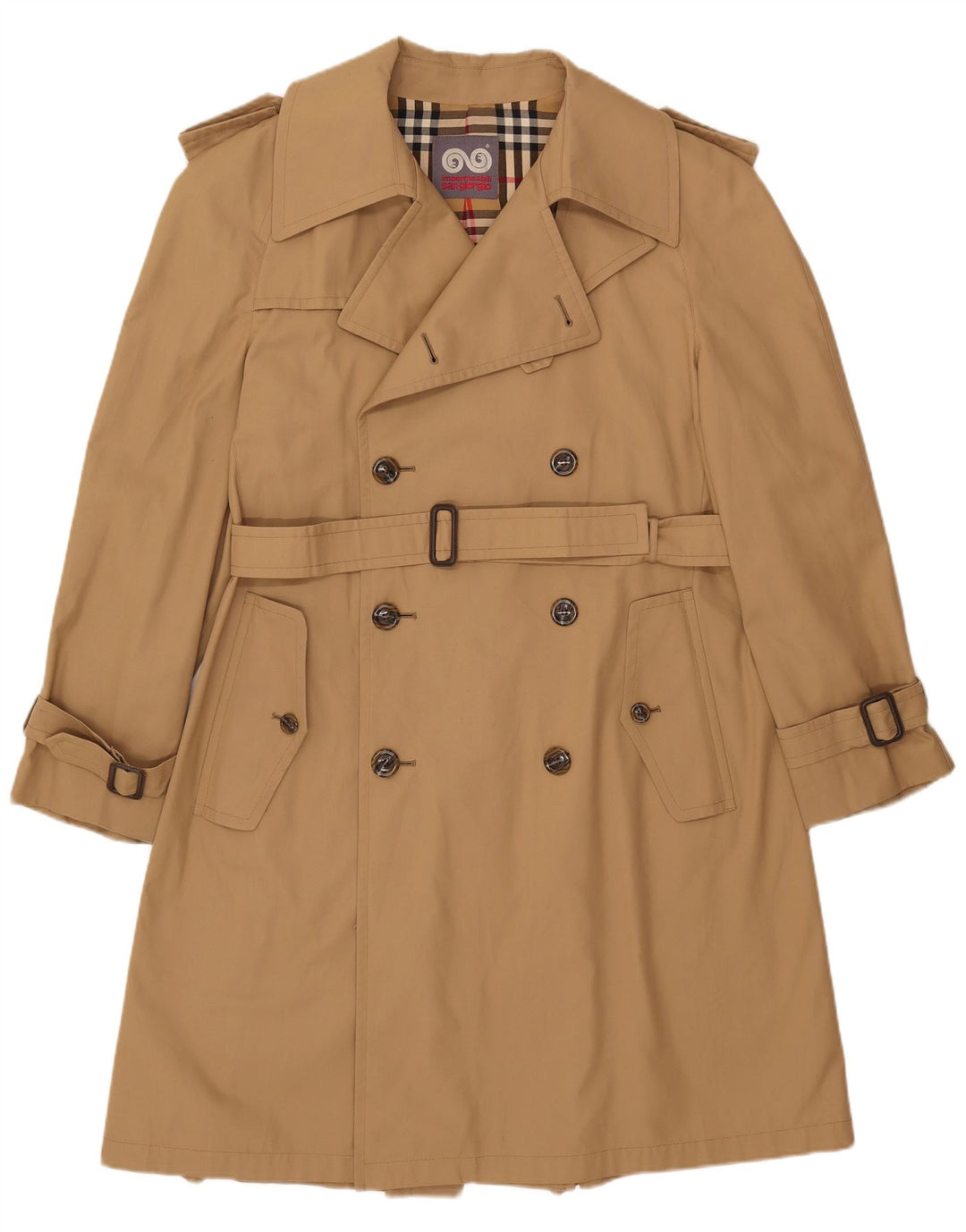 Sangiorgio Ανδρική καμπαρντίνα IT 54 2XL Beige Polyester