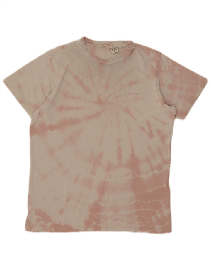 Ανδρικό T-Shirt Levi's Top Small Pink Tie Dye Cotton