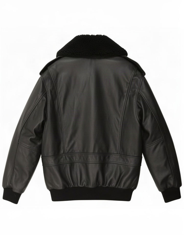 Ανδρικό δερμάτινο τζάκετ Redskins Military UK 36 Small Black