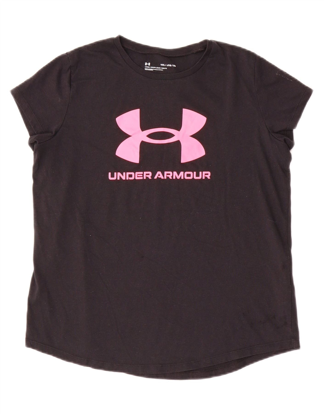 Γραφικό μπλουζάκι για κορίτσια UNDER ARMOR Loose Fit Top 13-14 Χρόνια XL Μαύρο