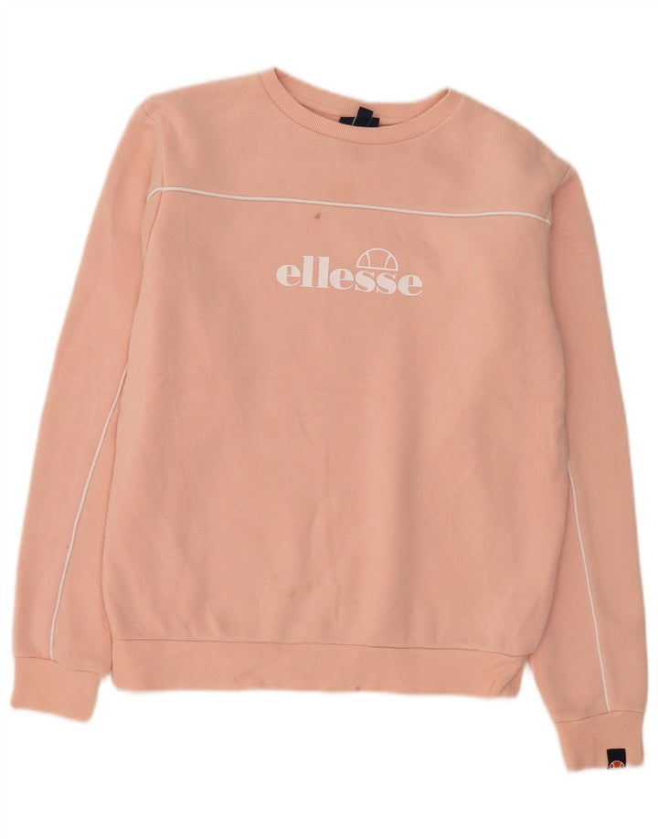 Ellesse Γυναικεία γραφικά υπερμεγέθη φούτερ Jumper UK 10 Small Orange