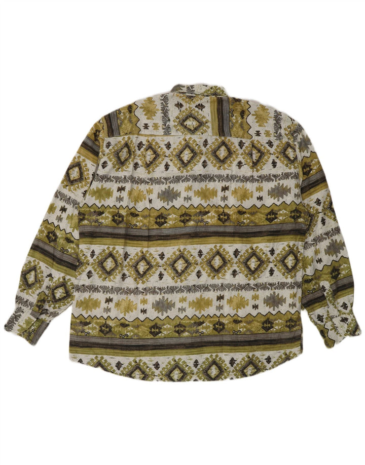 Ανδρικό πουκάμισο Fitzroy XL Πράσινο γεωμετρικό