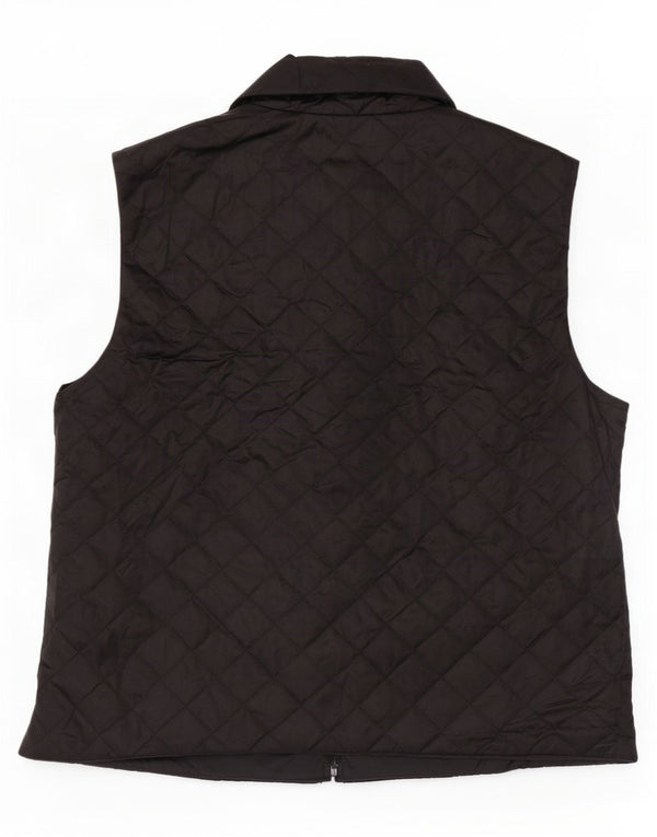 Benetton Γυναικεία καπιτονέ Gilet UK 16 Large Black Polyamide