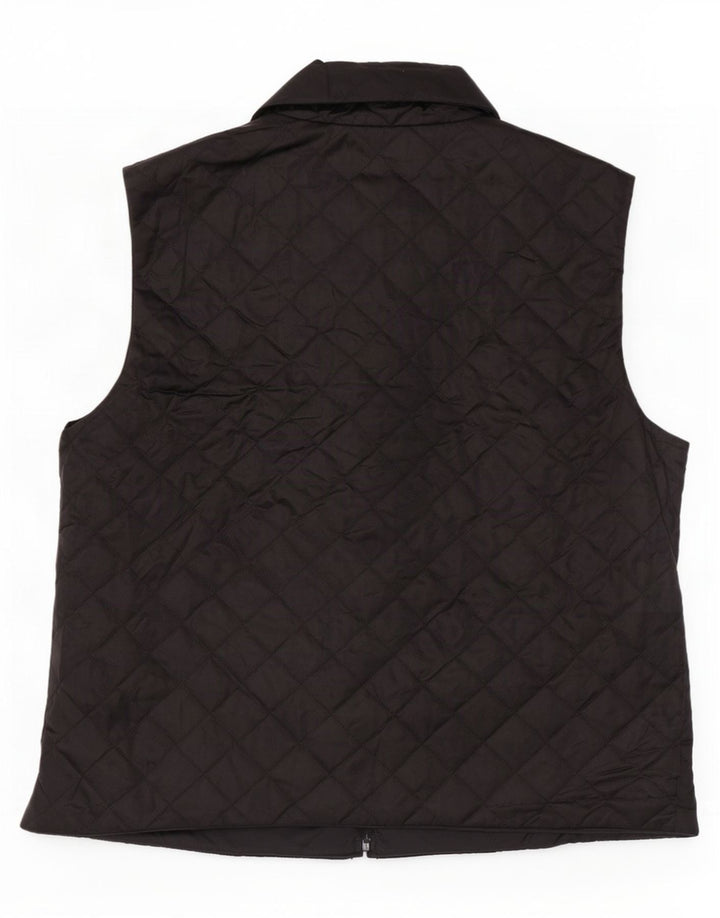 Benetton Γυναικεία καπιτονέ Gilet UK 16 Large Black Polyamide