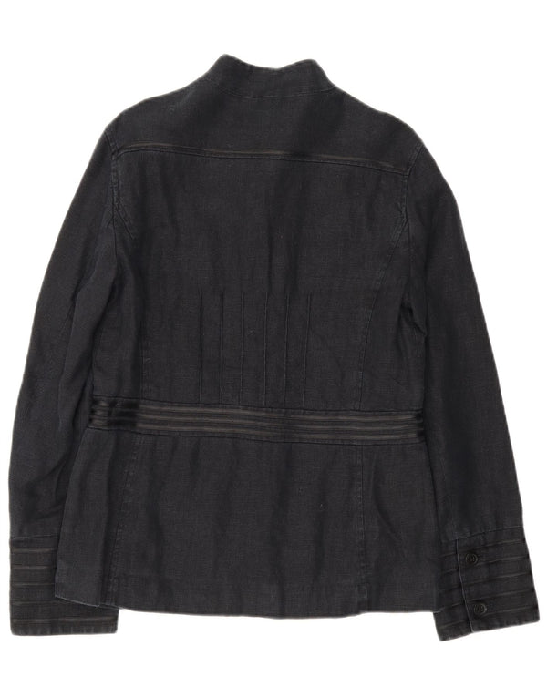 Laura Ashley Γυναικείο Military 6 Button Jacket UK 12 Medium Navy Blue