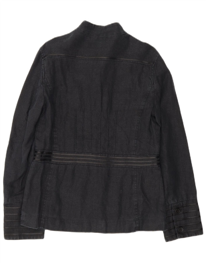 Laura Ashley Γυναικείο Military 6 Button Jacket UK 12 Medium Navy Blue