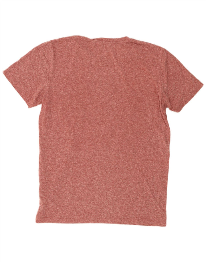 Ανδρικό μπλουζάκι με γραφικά Jack & Jones Top Large Maroon Flecked Polyester