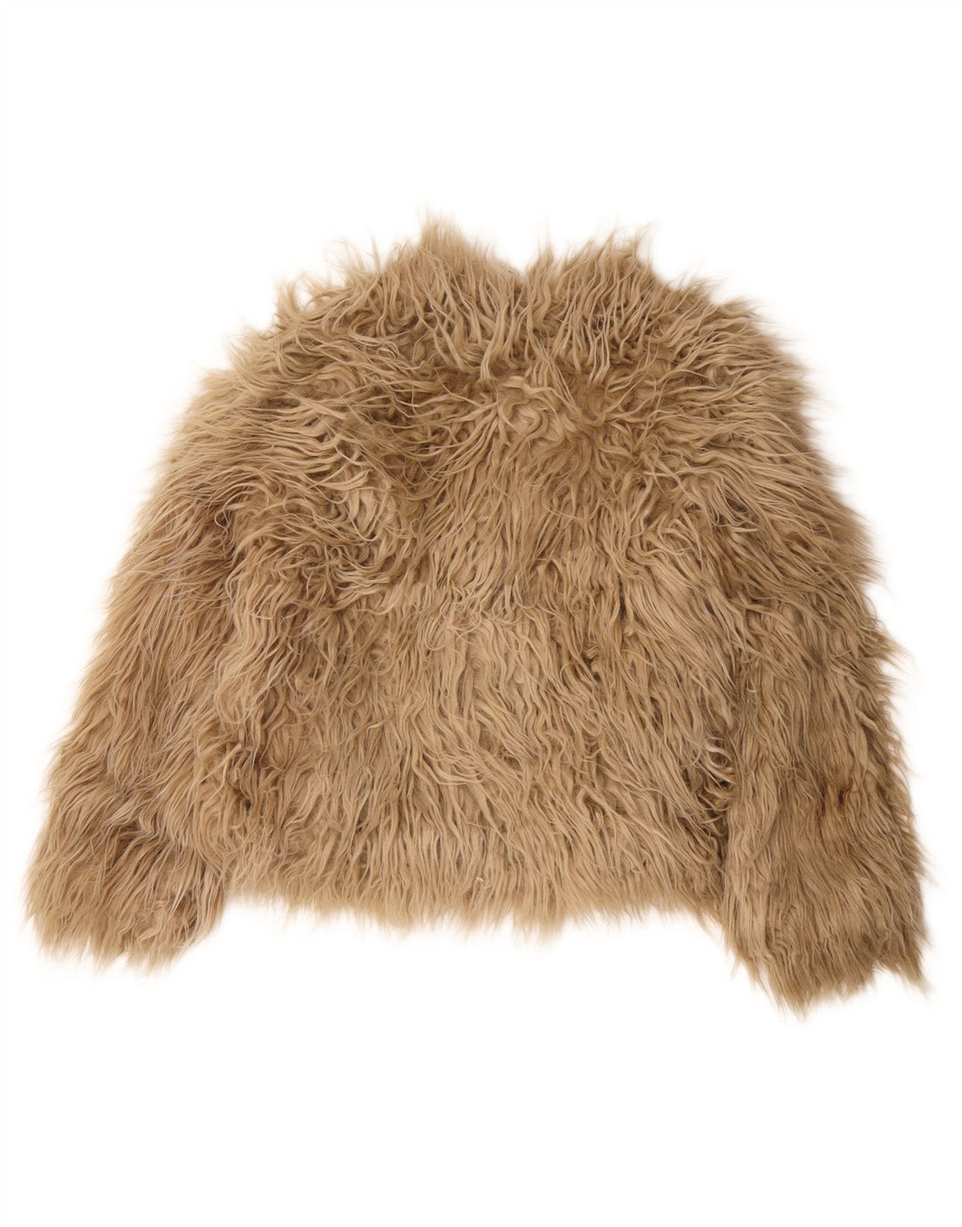 Zara Γυναικείο Μπουφάν από Faux Fur UK 14 Medium Brown Modacryl