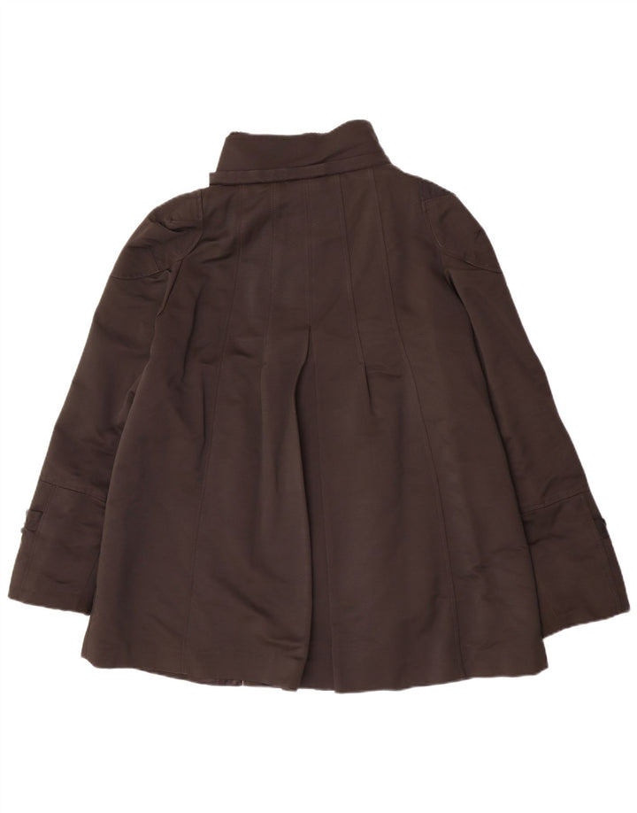 Zara Γυναικείο Αντιανεμικό Μπουφάν UK 14 Large Brown Βαμβακερό