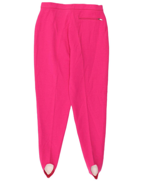 Colmar Womens High Waist Casual Trousers IT 48 XL W30 L28 Pink Polyamide