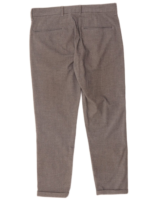 Zara Ανδρικό παντελόνι Chino Crop EU 36 XS W29 L24 Grey Polyester