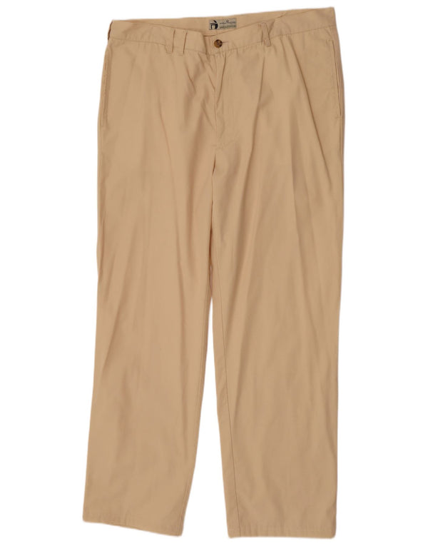 Sergio Tacchini Ανδρικό ίσιο παντελόνι Chino IT 58 4XL W40 L33 Μπεζ βαμβακερό