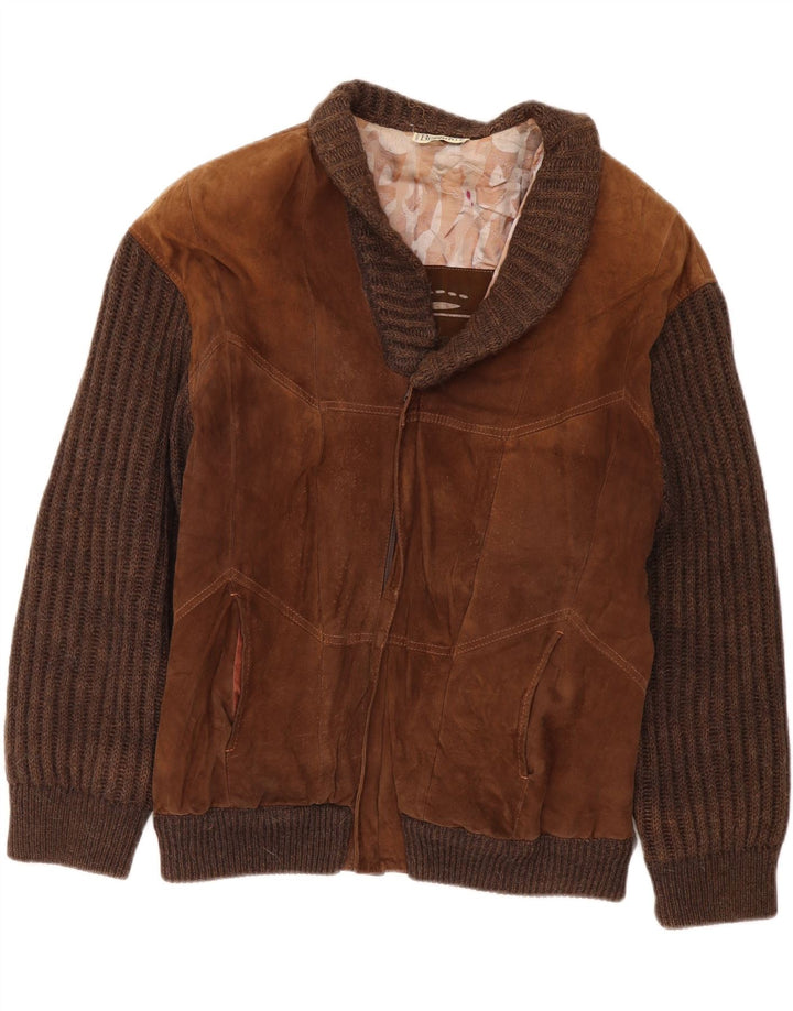 Ανδρικό σουέντ μπουφάν Bizzarro IT 50 Large Brown Colourblock