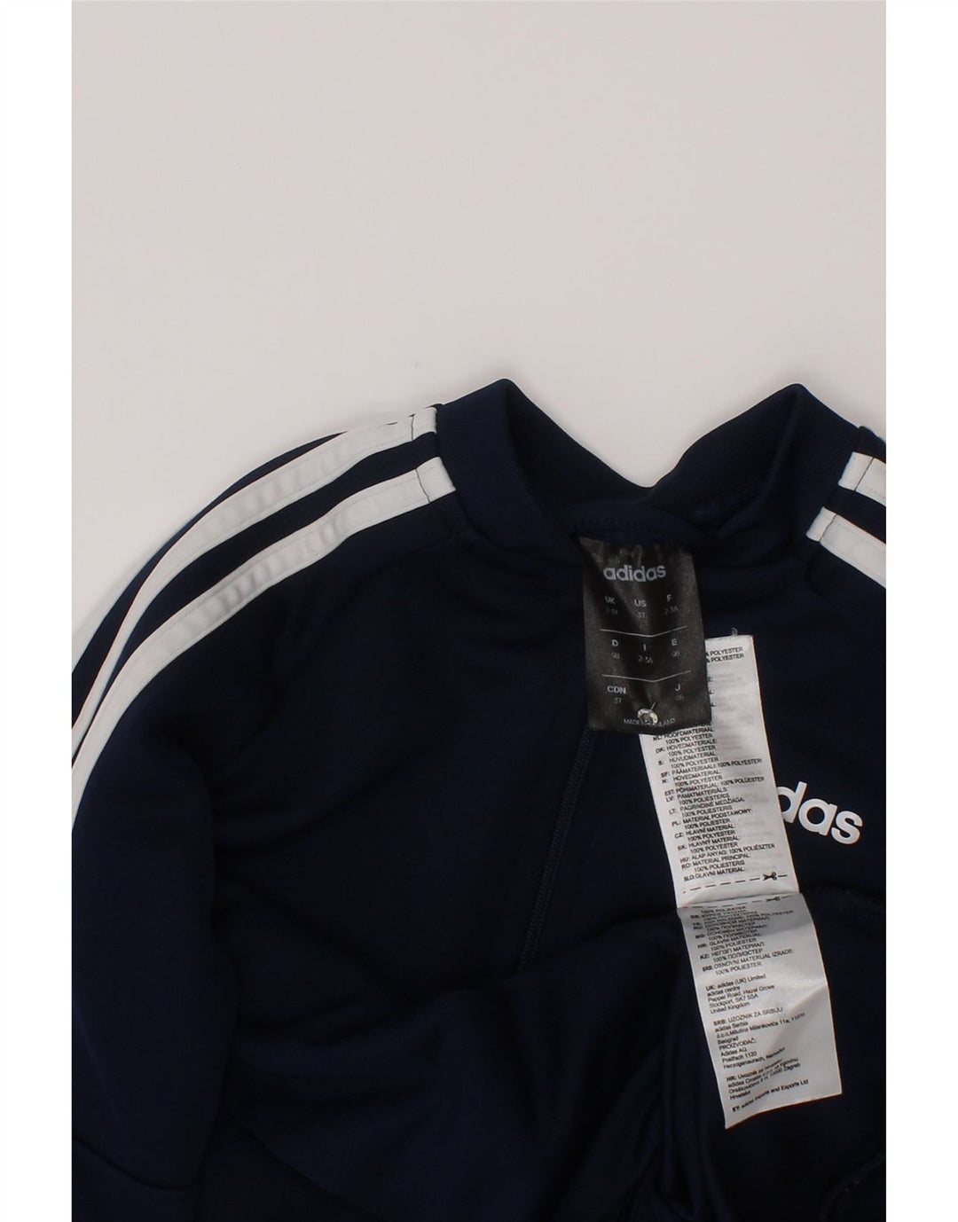 Adidas Boys αθλητική φόρμα Top Jacket 7-8 Years Navy Blue Polyester