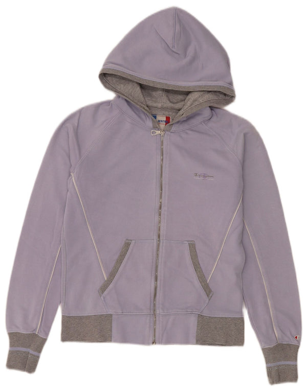 Champion Womens Heritage Classics με φερμουάρ πουλόβερ UK 10 Small Purple