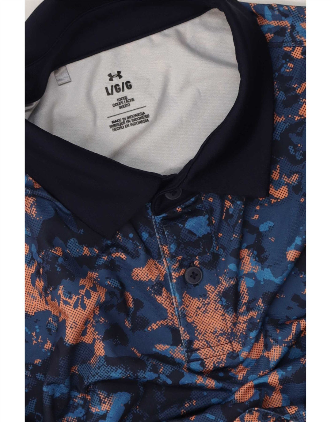 Under Armour Ανδρικό Πόλο Μπλουζάκι Μεγάλο Navy Blue Tie Dye