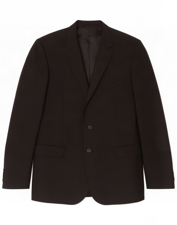 Aquascutum Ανδρικό σακάκι σακάκι με 2 κουμπιά UK 42 XL Μαύρο μάλλινο