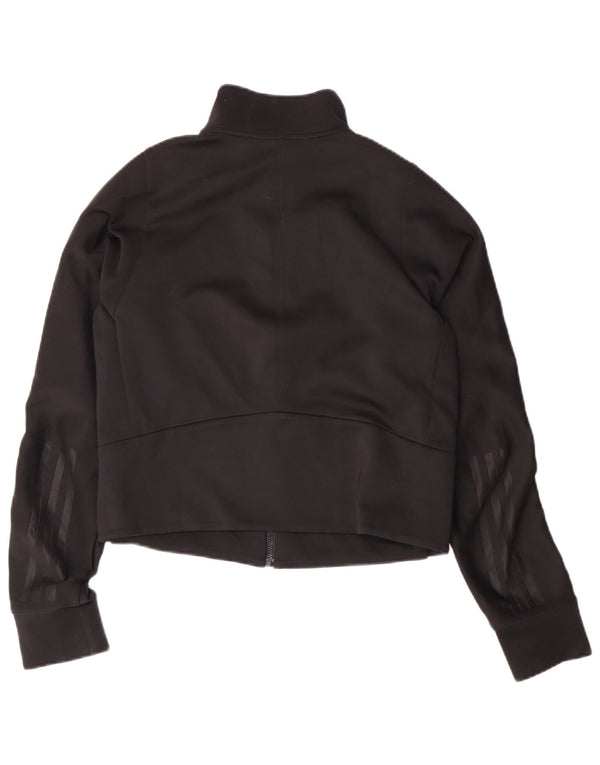 Γυναικεία φόρμα Adidas Crop Top Jacket UK 12/14 Medium Black Polyester