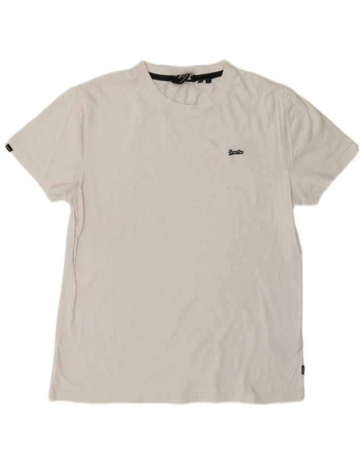 Ανδρικό T-Shirt SUPERDRY Top Βαμβακερό μεσαίο λευκό