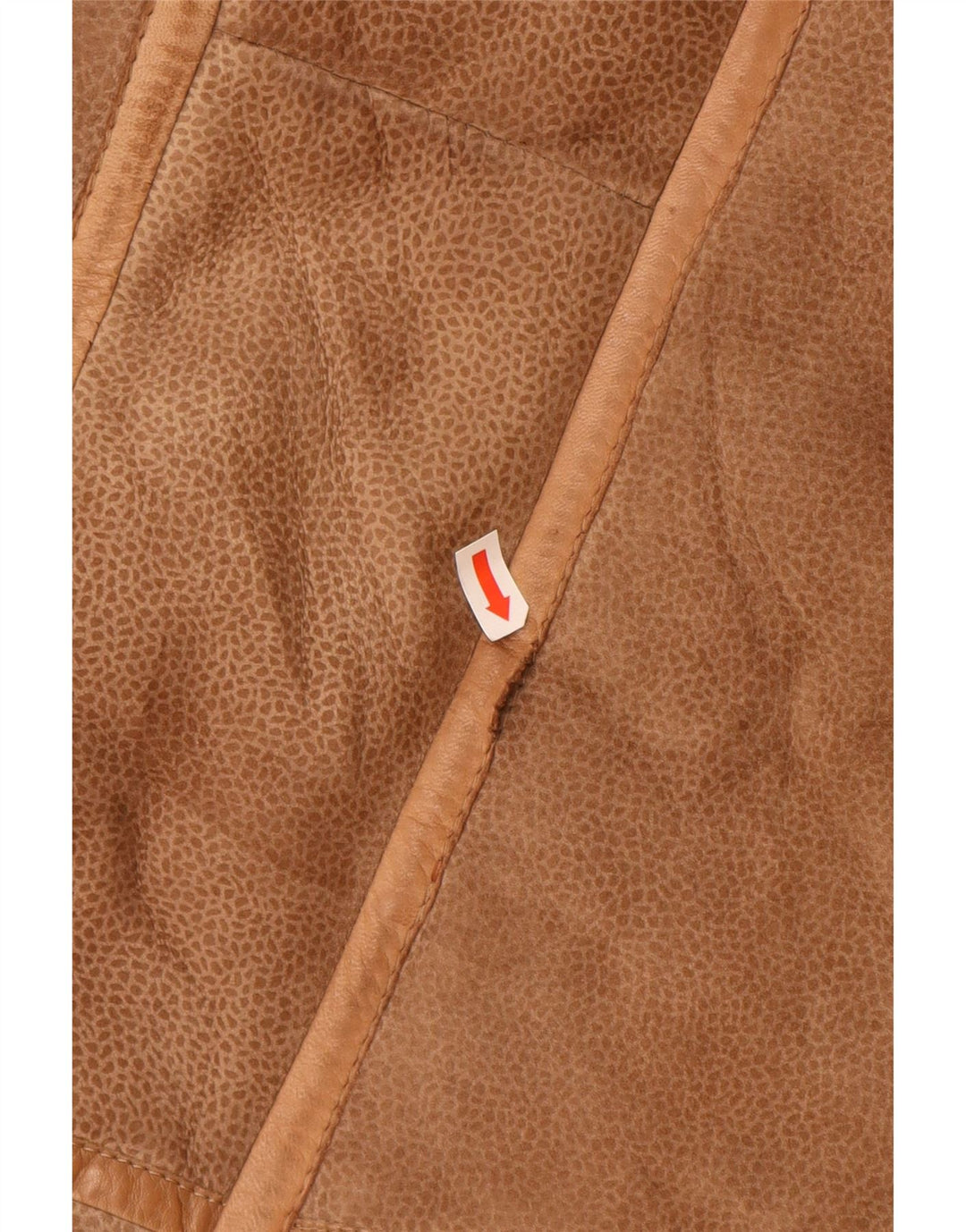 VINTAGE Γυναικείο παλτό Shearling UK 16 Large Brown Animal Print