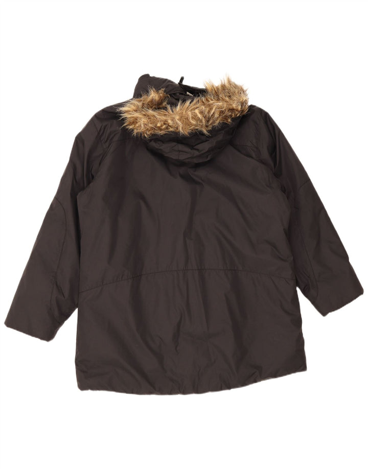 Helly Hansen Γυναικείο Μπουφάν Parka με κουκούλα UK 18 XL Μαύρο Πολυαμίδιο