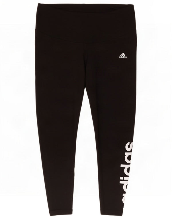 Adidas Γυναικείο Γραφικό Κολάν UK 24/26 2XL Μαύρο βαμβακερό