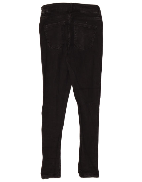 Marks & Spencer Womens The Ivy Skinny Jeans UK 8 Small W24 L26 Black Cotton