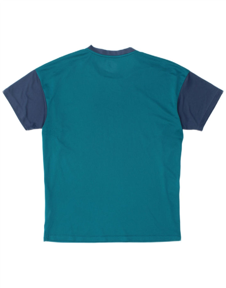 Ανδρικό T-Shirt PUMA Top Medium Blue Colorblock Πολυεστέρας