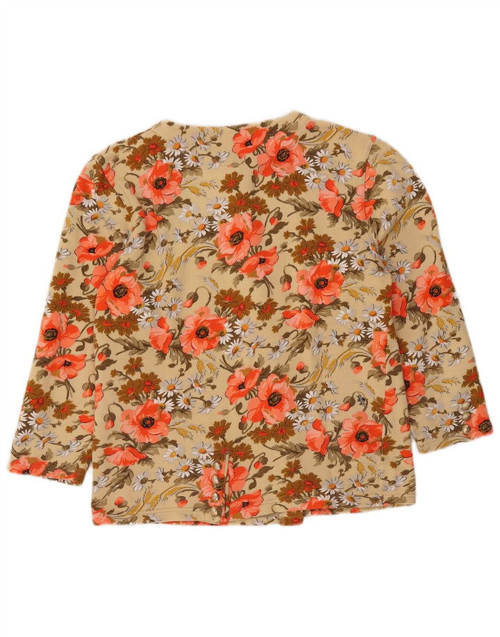 Vintage Γυναικείο Utility Μπουφάν IT 42 Μεσαίο Πολύχρωμο Βαμβακερό Floral