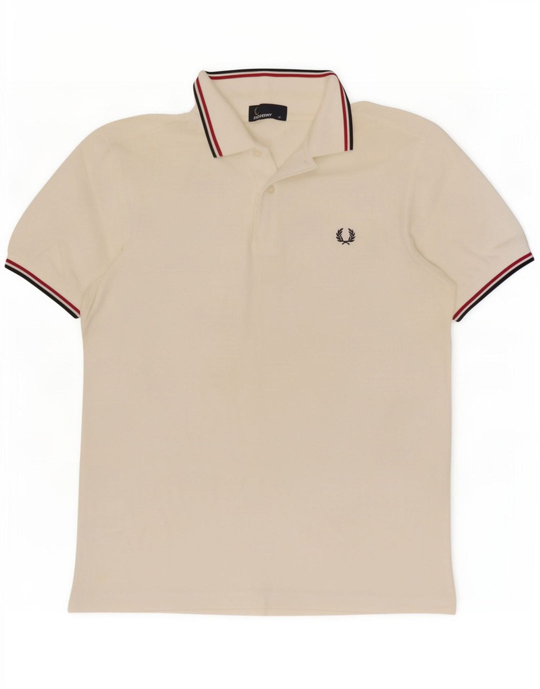 Fred Perry Ανδρικό πουκάμισο πόλο από μεσαίο λευκό βαμβάκι