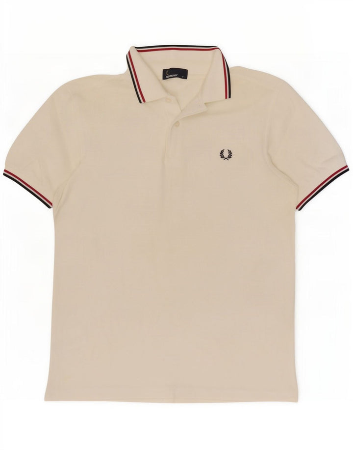 Fred Perry Ανδρικό πουκάμισο πόλο από μεσαίο λευκό βαμβάκι